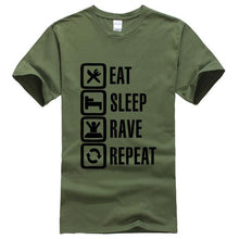 Load image into Gallery viewer, Eat Sleep Rave Repeat Tee