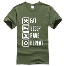 Load image into Gallery viewer, Eat Sleep Rave Repeat Tee