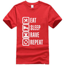 Load image into Gallery viewer, Eat Sleep Rave Repeat Tee