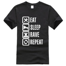 Load image into Gallery viewer, Eat Sleep Rave Repeat Tee