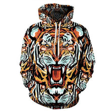 Load image into Gallery viewer, Cyan Wolf Hoodie