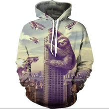 Load image into Gallery viewer, Cyan Wolf Hoodie