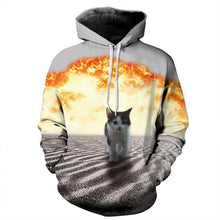 Load image into Gallery viewer, Cyan Wolf Hoodie