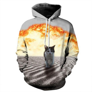 Cyan Wolf Hoodie