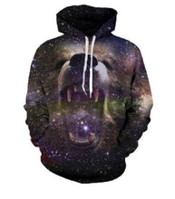 Load image into Gallery viewer, Cyan Wolf Hoodie