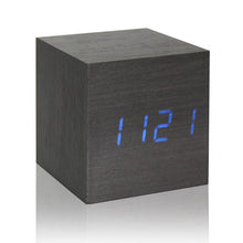 Load image into Gallery viewer, Digital Thermometer Wooden LED Alarm Clock