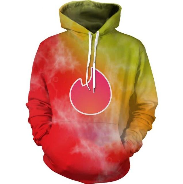 Red & Yellow Bloom Hoodie