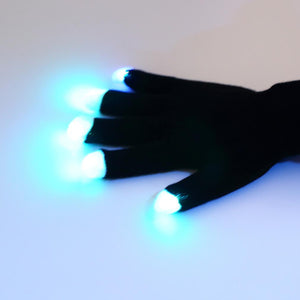 7-Mode Flashing LED Gloves