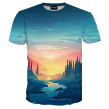 Load image into Gallery viewer, Cyan Forest Tee