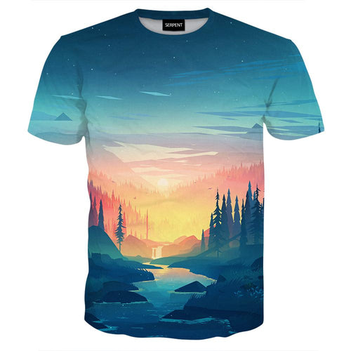 Cyan Forest Tee