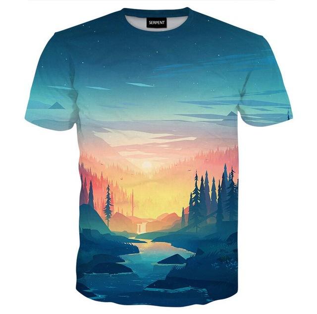 Cyan Forest Tee