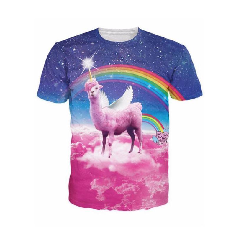 Rainbow Llama Tee