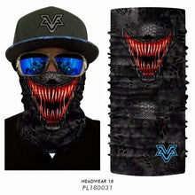 Load image into Gallery viewer, Techno Skull Bandana