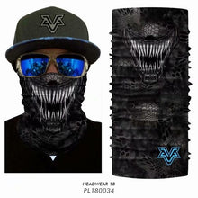 Load image into Gallery viewer, Techno Skull Bandana