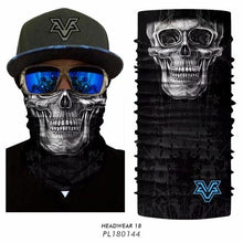 Load image into Gallery viewer, Techno Skull Bandana