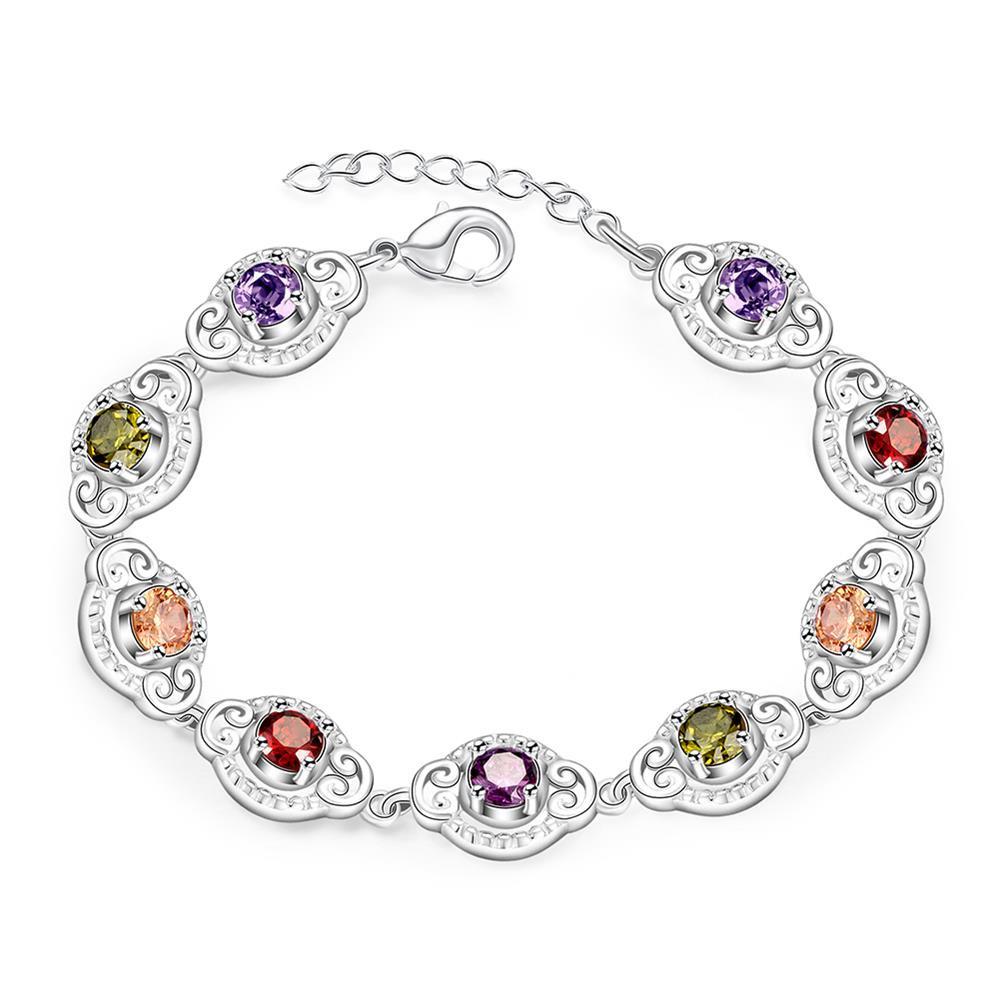 Swarovski Crystal Mona Lisa Bracelet in 18K White Gold Plated