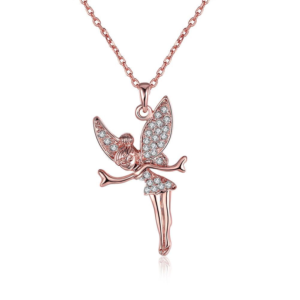 FREE TODAY - Swarovski Crystal Gold Plated Tinkerbell Necklace